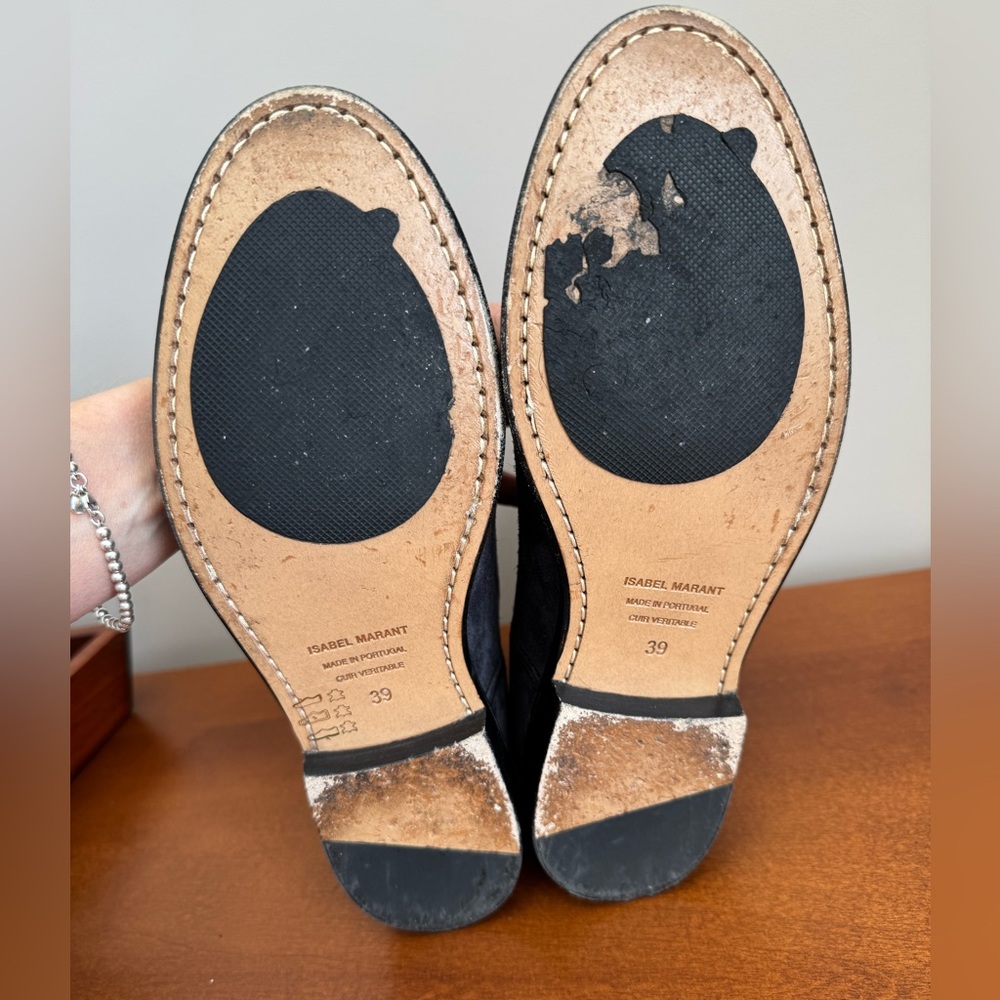 Isabel Marant Black Suede Ankle Booties - size 39, great condition. - Picture 5 of 6